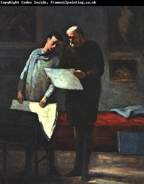 Honore  Daumier Advice to a Young Artist